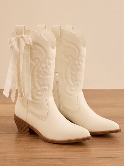 Leila Bow Western Boots - TULLABEE