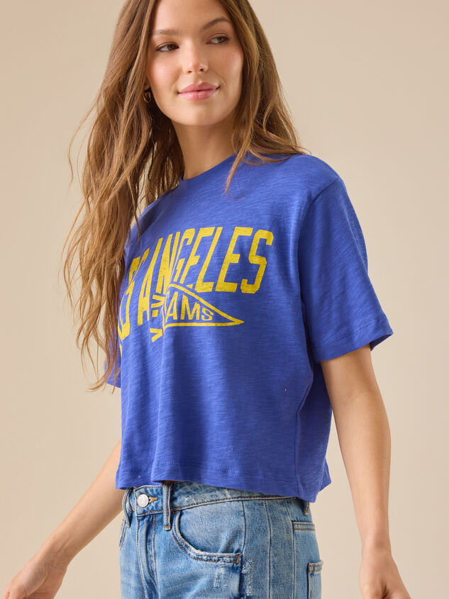 Los Angeles Rams Graphic Tee Detail 4 - TULLABEE