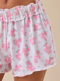 Melly Floral Shorts Detail 3 - TULLABEE