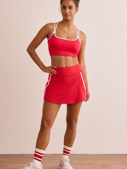 Half Court Side Stripe Skort - TULLABEE