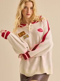 Lainey Western Patch Sweater - TULLABEE