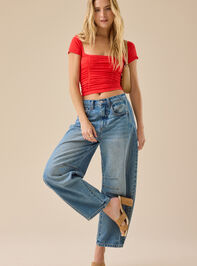 Emerson Ruched Cami Detail 2 - TULLABEE