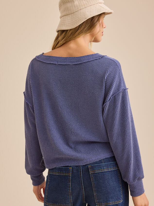 Layne Ribbed Top Detail 4 - TULLABEE