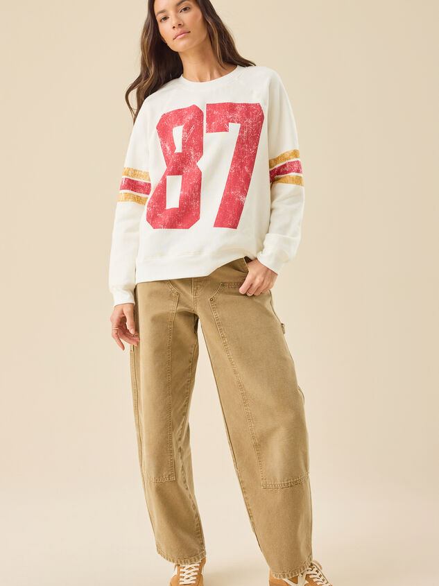 87 Varsity Sweatshirt Detail 2 - TULLABEE