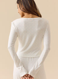 Celia Polka Dot Sleep Top Detail 4 - TULLABEE