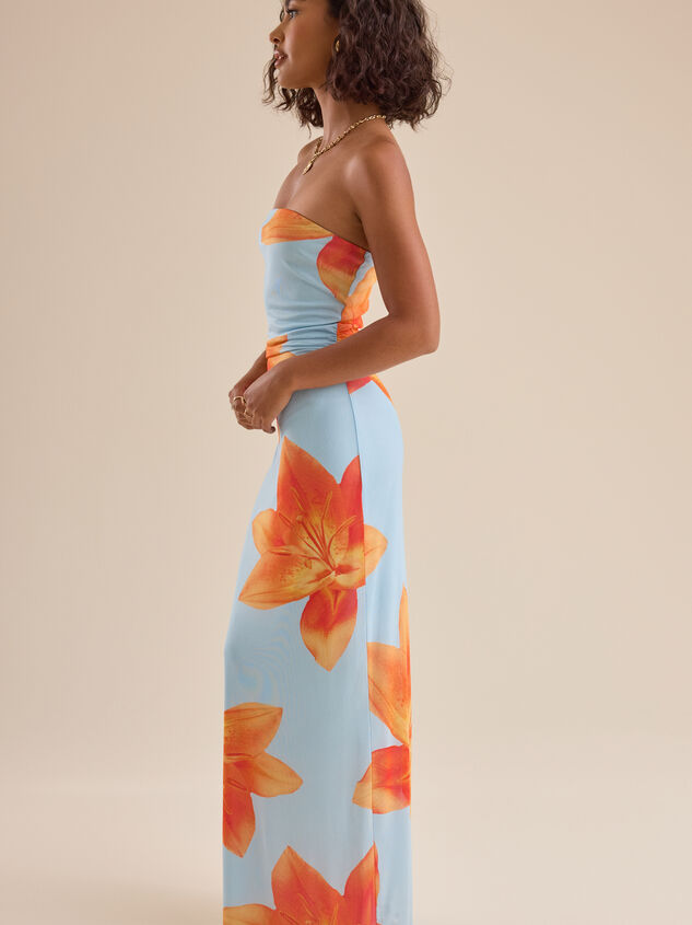 Ariana Floral Maxi Dress Detail 3 - TULLABEE