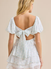 Tillee Floral Mini Dress Detail 5 - TULLABEE