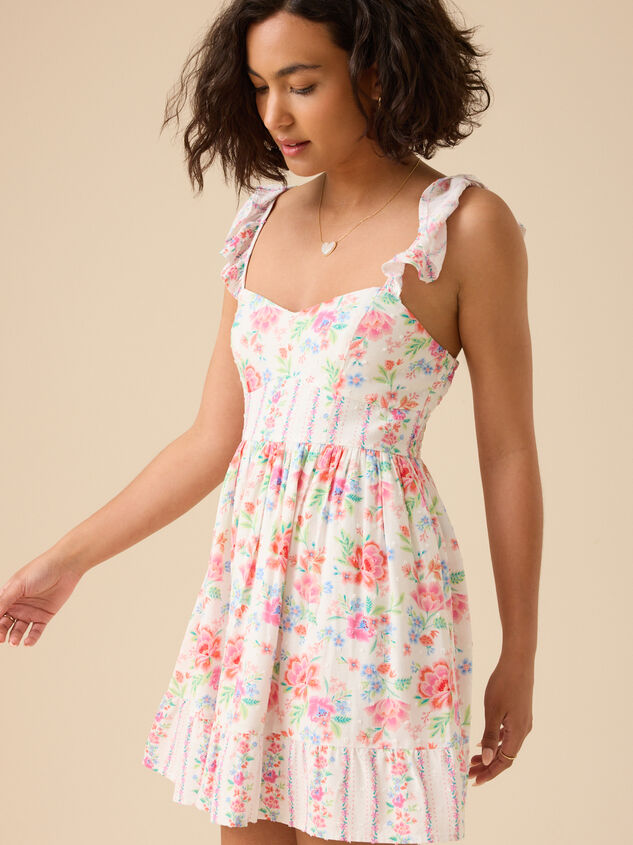 Lexi Floral Mini Dress Detail 4 - TULLABEE