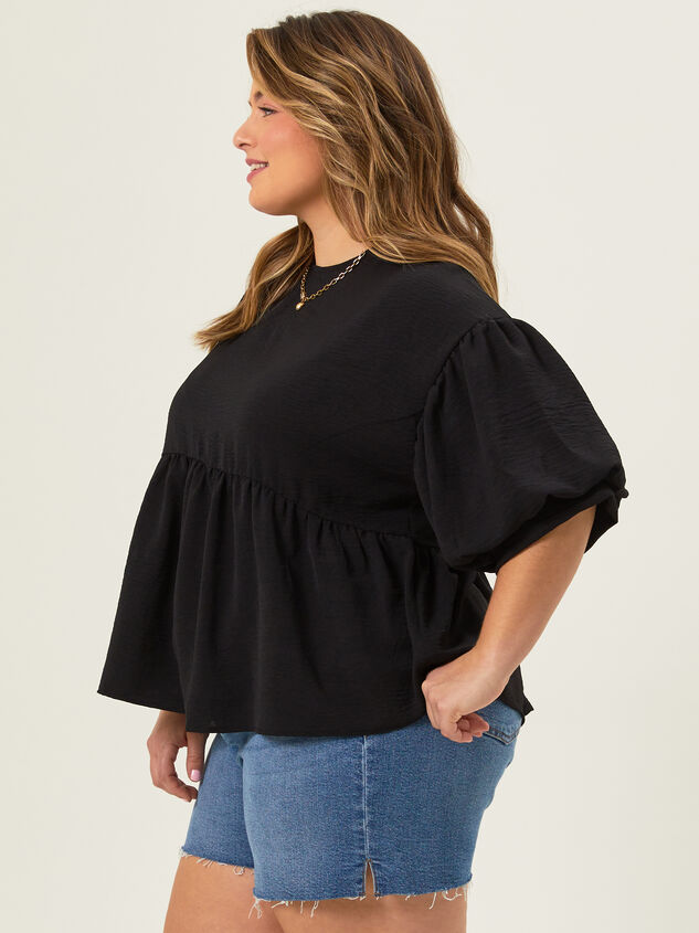 Emma Bubble Sleeve Top Detail 4 - TULLABEE