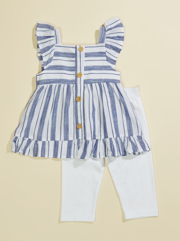 Callie Striped Top and Leggings Set - TULLABEE