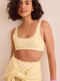 Power Bow Gingham Sports Bra Detail 5 - TULLABEE