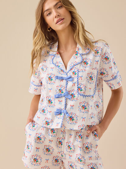Americana Fireworks Sleep Top - TULLABEE