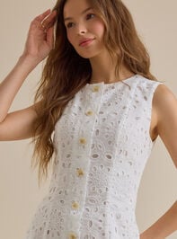 Pippa Lagoon Mini Dress Detail 2 - TULLABEE