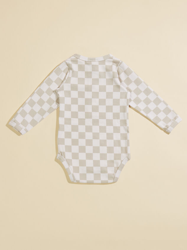 Jamie Checkered Bodysuit Detail 2 - TULLABEE