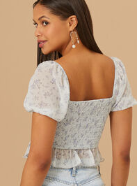 Beatrice Puff Sleeve Corset Top Detail 4 - TULLABEE