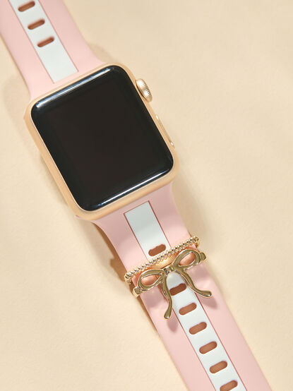 Striped Charming Bow Watch Band - TULLABEE
