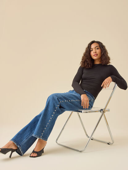 Campbell Seamless High Neck Top - TULLABEE