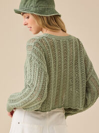 Anya Pointelle Sweater Detail 4 - TULLABEE