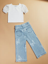 Rachel Top and Butterfly Denim Set Detail 2 - TULLABEE