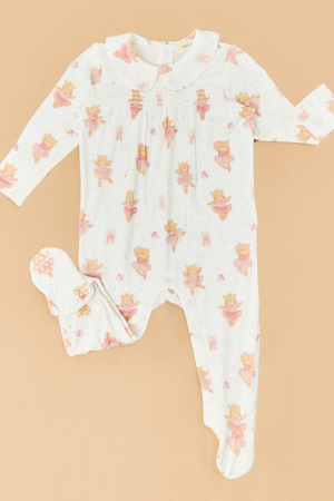 Ballet Bear Smocked Footie - Altar'd State - 
