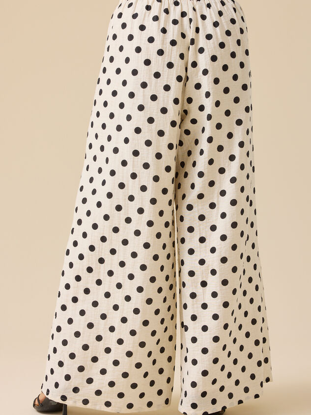 Veda Polka Dot Trouser Pants Detail 4 - TULLABEE