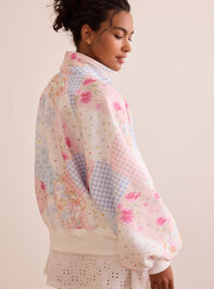 Garden Stroll Balloon Sleeve Pullover Detail 4 - TULLABEE