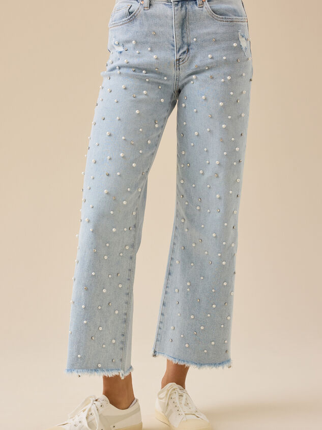 Pearlina Embelished Jeans Detail 3 - TULLABEE