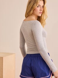 Studio Style Boat Neck Top Detail 4 - TULLABEE