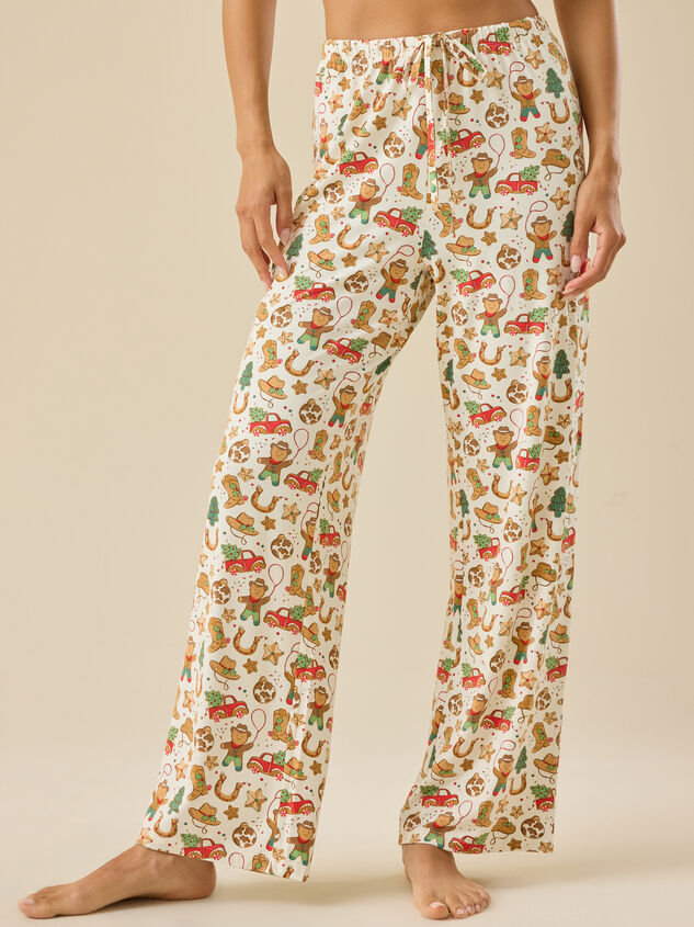 Cowboy Christmas Pant Detail 3 - TULLABEE