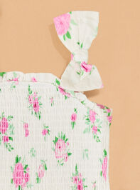 Lani Floral Top and Skort Set Detail 3 - TULLABEE