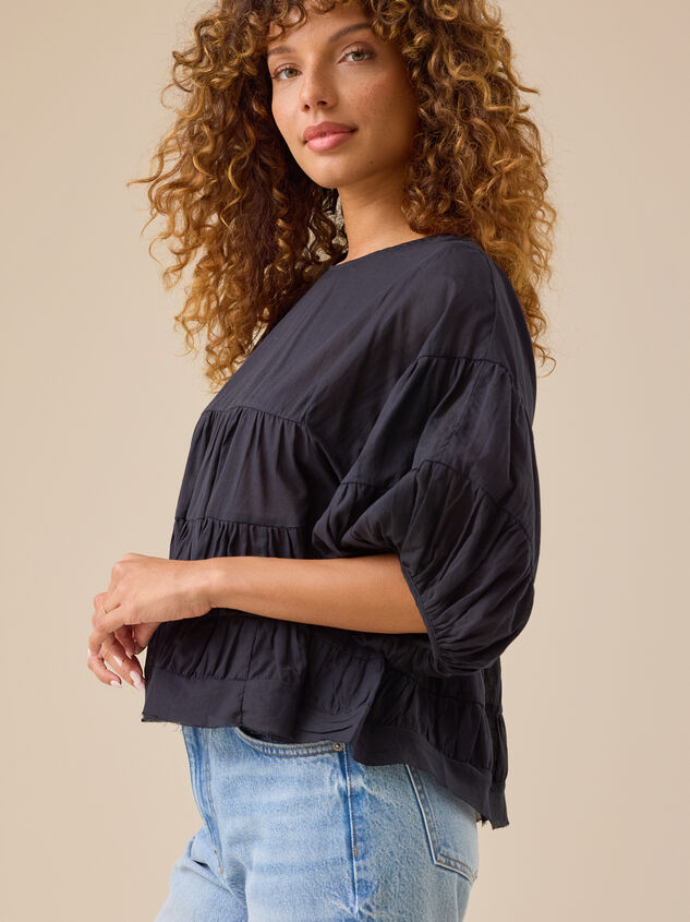Tanya Ruffle Babydoll Top Detail 4 - TULLABEE