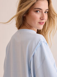 Icon Lace Bow Sweatshirt Detail 5 - TULLABEE