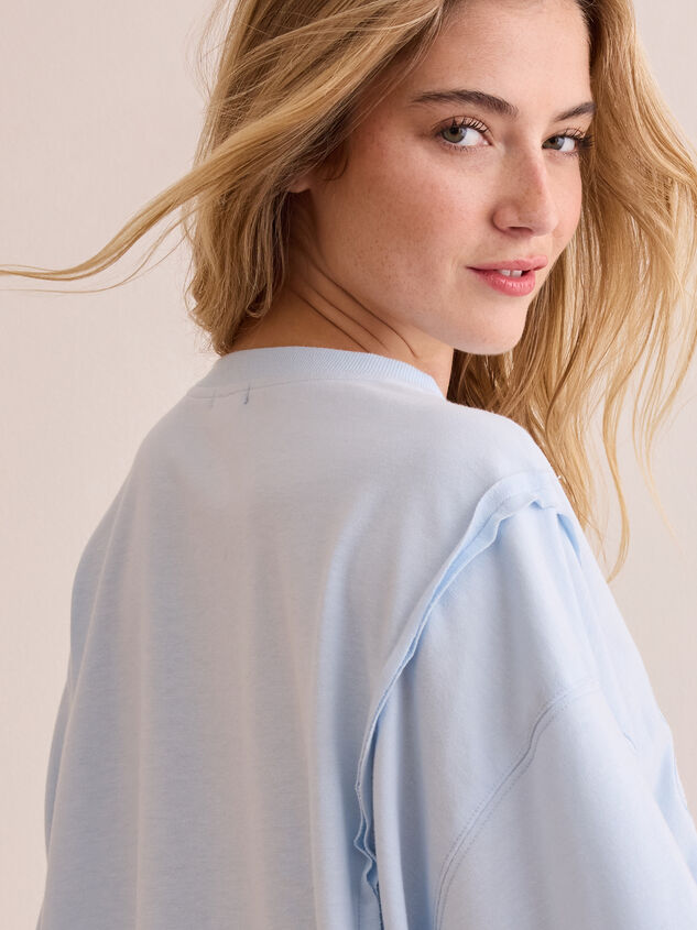 Icon Lace Bow Sweatshirt Detail 5 - TULLABEE