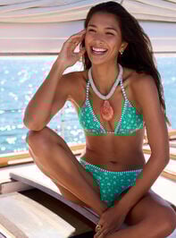 Emerald Tide Triangle Top Detail 2 - TULLABEE