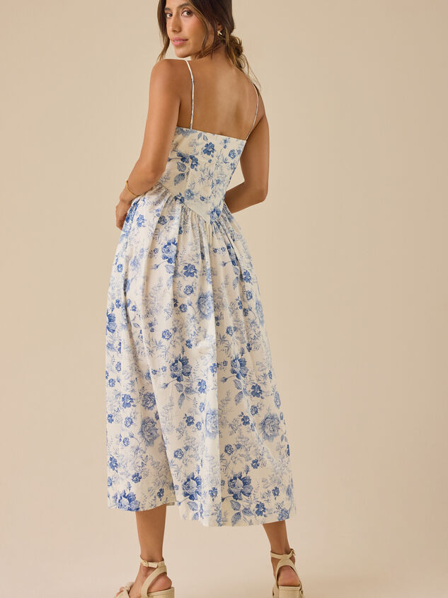 Brynn Toile Maxi Dress Detail 4 - TULLABEE