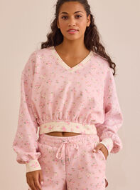 Supersoft Floral Colorblock Pullover - TULLABEE