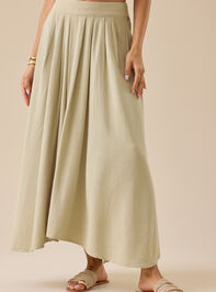 Jules Linen Maxi Skirt Detail 2 - TULLABEE