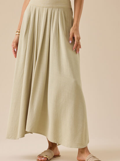 Jules Linen Maxi Skirt - TULLABEE