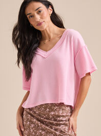 Ada Ribbed Boxy Tee - TULLABEE