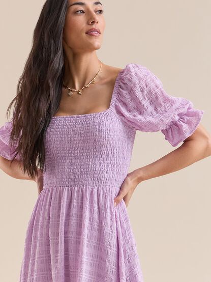 Mylee Textured Midi Dress - TULLABEE