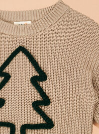 Evergreen Knit Sweater Detail 3 - TULLABEE