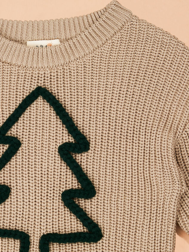 Evergreen Knit Sweater Detail 3 - TULLABEE