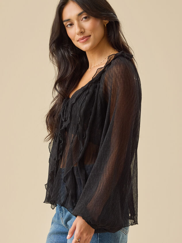 Sasha Chiffon Kimono Detail 4 - TULLABEE