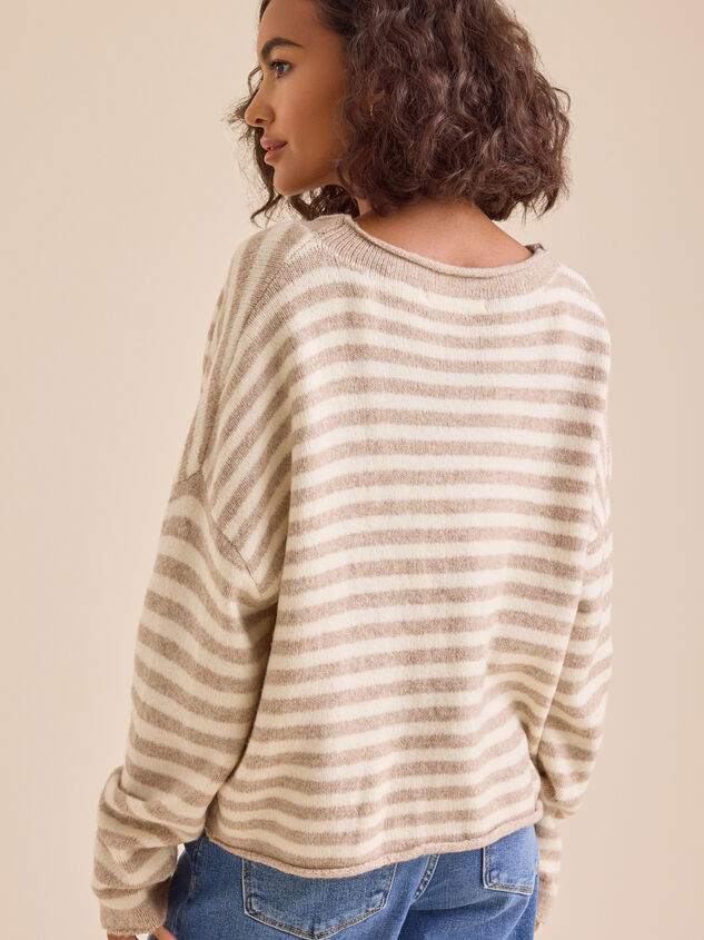 Hollen Striped Sweater Detail 5 - TULLABEE