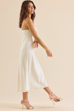 Olandria Satin Midi Dress - Altar'd State - 