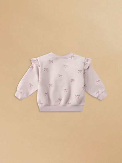 Lauren Bow Sweatshirt By Rylee + Cru - TULLABEE