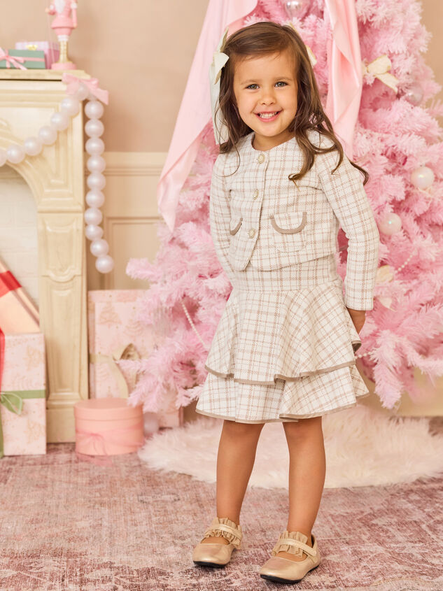 Wilma Plaid Dress and Jacket Set - TULLABEE