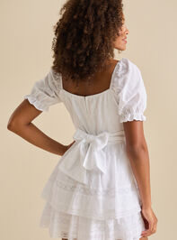Lola Crochet Crossover Dress Detail 3 - TULLABEE
