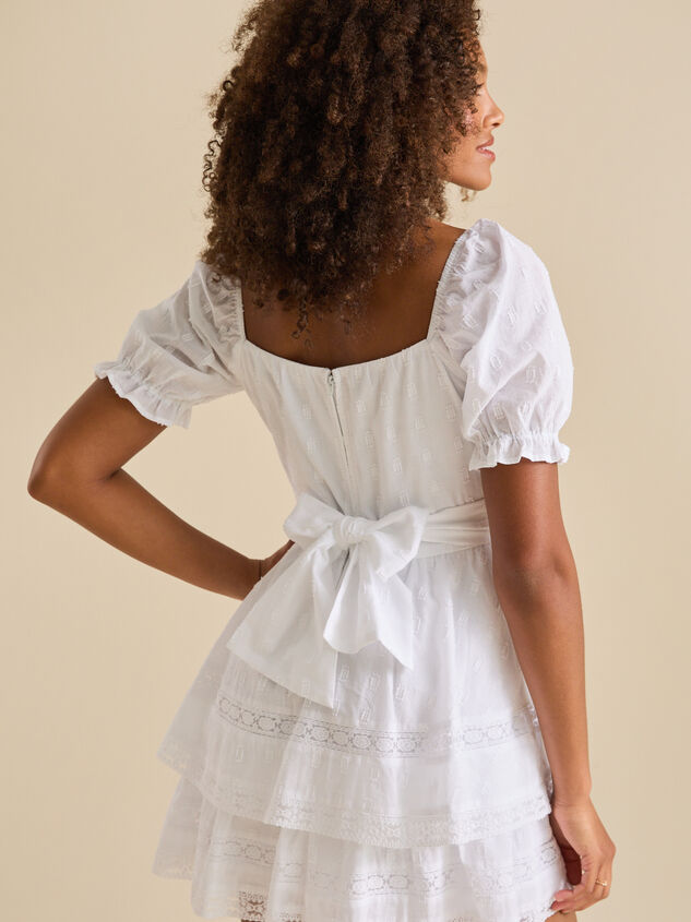 Lola Crochet Crossover Dress Detail 3 - TULLABEE