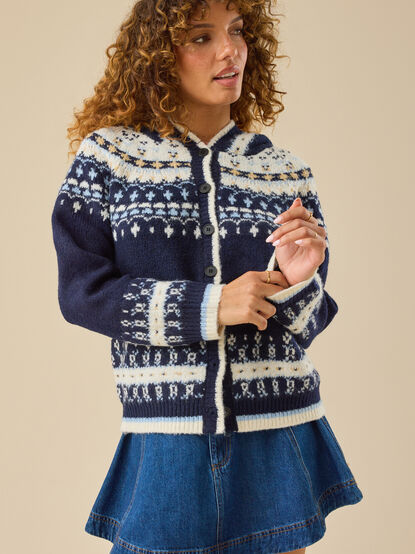 Addie Fair Isle Cardigan - TULLABEE